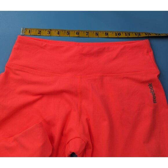 REEBOK Bright Coral NWOT PlayDry Capri‎ leggings Small - Picture 4 of 5